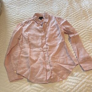J.Crew NWT Light Pink Linen Shirt